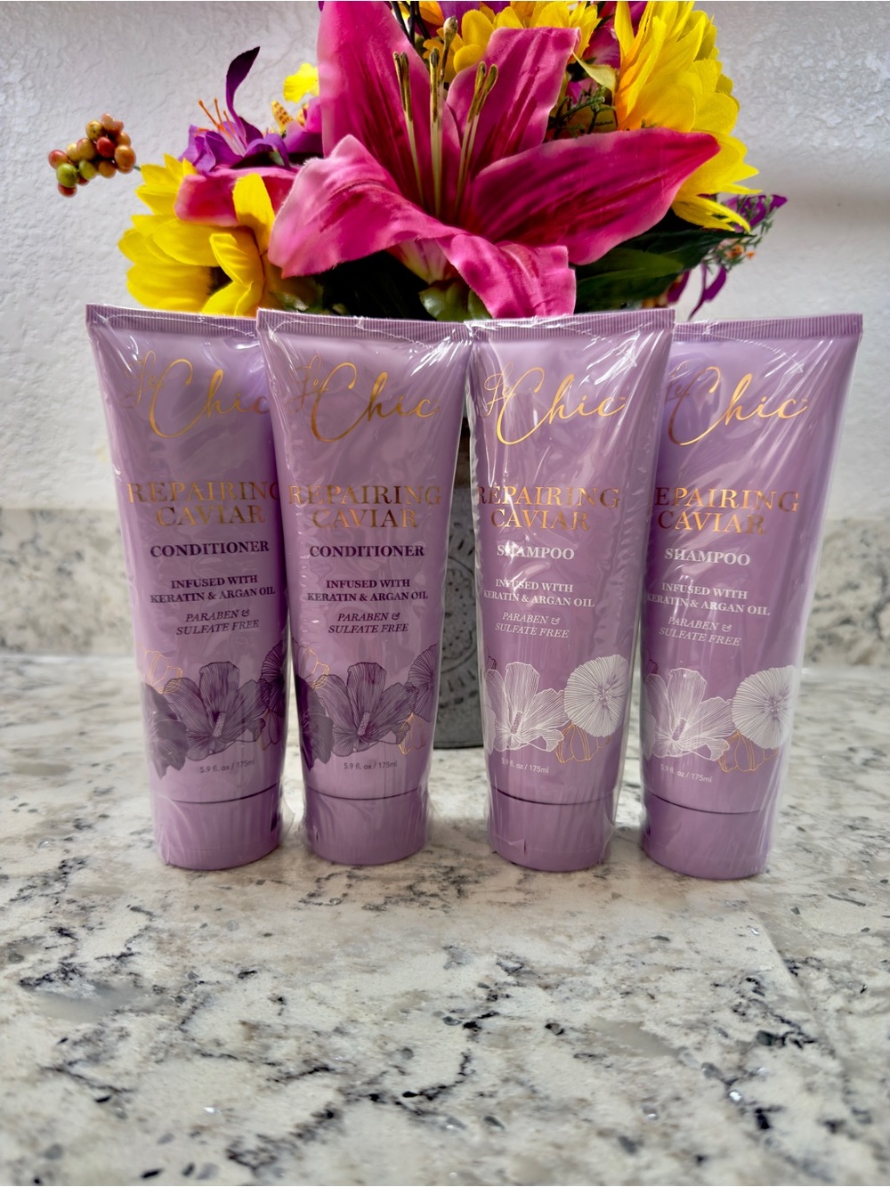 Le Chic Professional Repairing Caviar Shampoo & Conditioner Sets